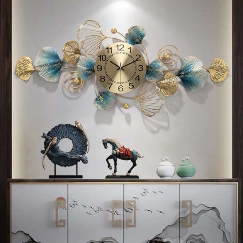 Jual Jam Dinding Mewah 3d / Luxury Clock Iron Wall Decor / Hiasan
