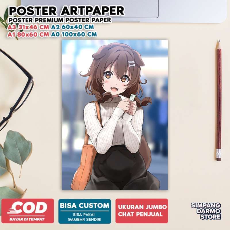 Jual Poster Inugami Korone Fans Korone-suki Hiasan Dinding Tema Anime ...