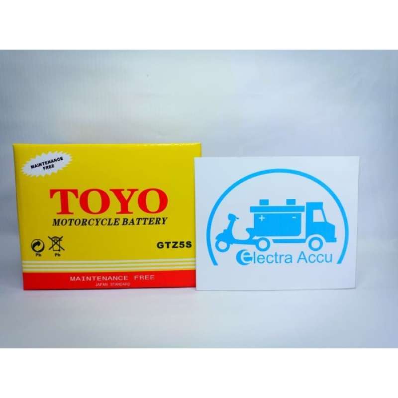 Jual Aki Motor Honda Supra X125 X 125 GTZ5S TOYO Accu Kering di Seller