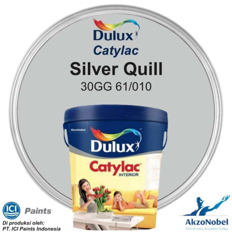 Jual CAT DULUX CATYLAC INTERIOR 5 KG SILVER QUILL 30GG 61/010 di