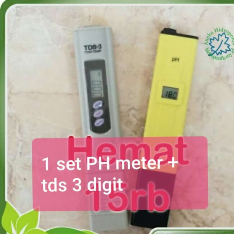 Jual 1 Set Ph Meter + Tds 3 Digit Di Seller Anes Medika Center Tugu