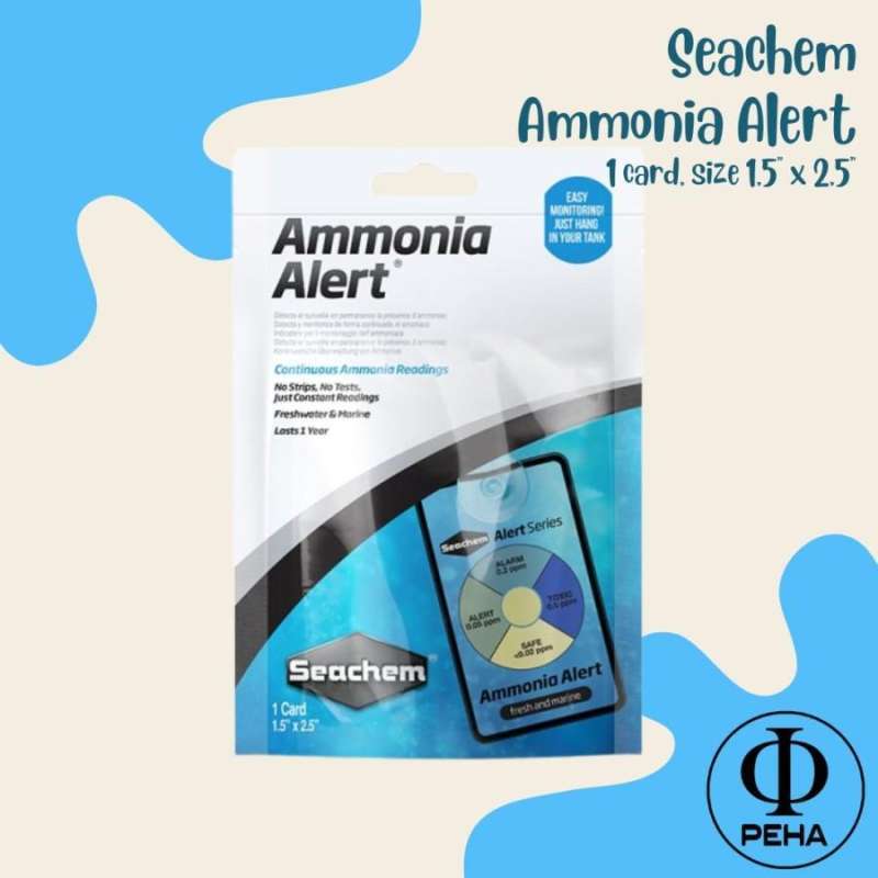 Jual Seachem Ammonia Alert Kartu Tes Ammonia Aquarium Test Kit Amonia