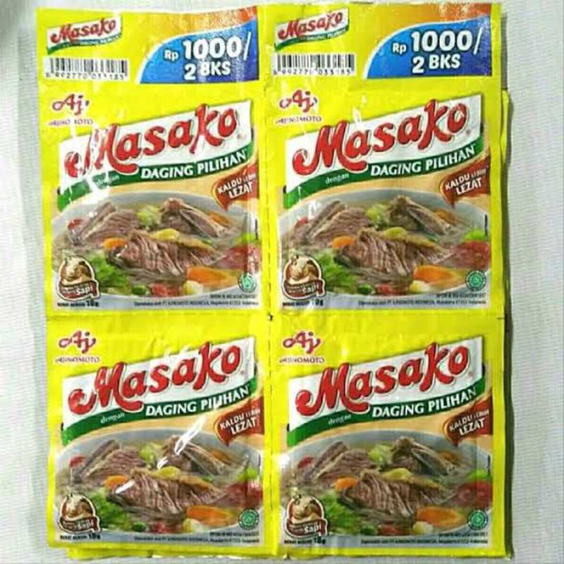 Promo Masako Rasa Sapi [9 g/ 12 Bungkus/ 10 Lembar] Karton Diskon 13% ...