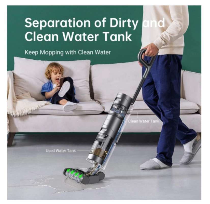 Promo Dreame H11 MAX Wet Dry Vacuum Cleaner Cordless Floor Wash Sedot