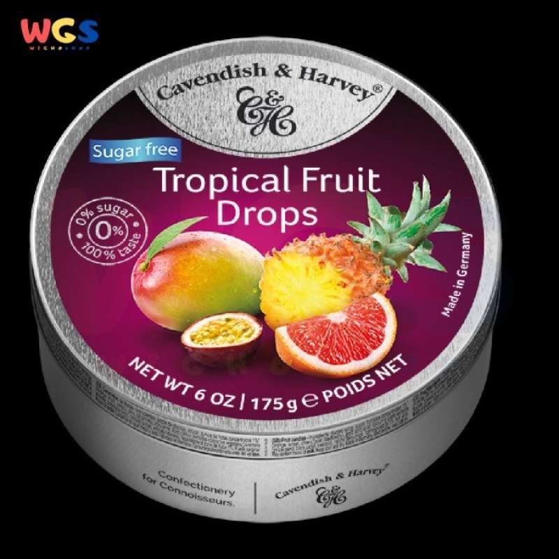 Jual Permen Cavendish Harvey Sugar Free Tropical Fruit Drop Candy Jual Permen Cavendish Harvey Sugar Free Tropical Fruit Drop Candy