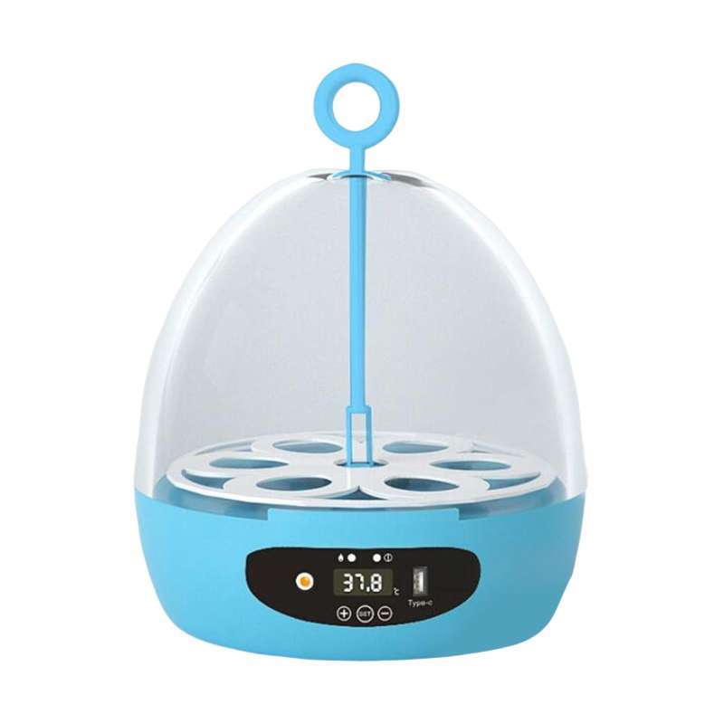 Promo Mini 6 Eggs Incubator Hatcher Machine Egg Turner Tray with Light