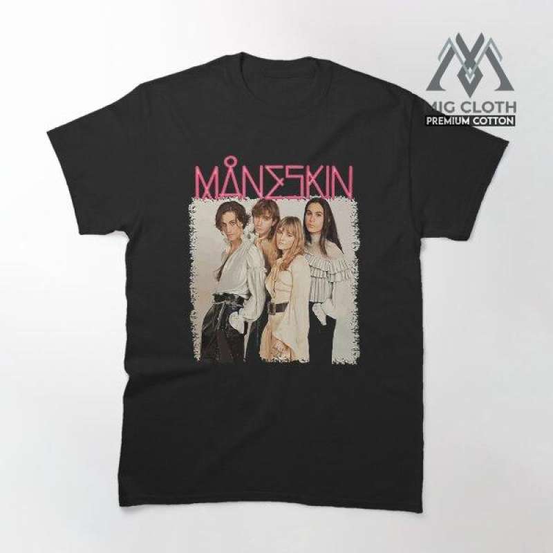 Promo Kaos Band The Official Merchandise of Måneskin Maneskin 1634