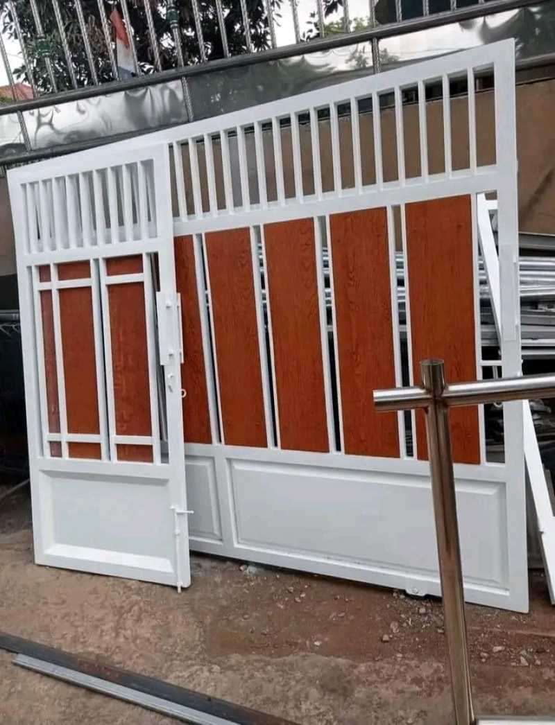Jual Pagar Minimalis Kombinasi Papan Grc Dan Bingkai Besi Galvanis Di