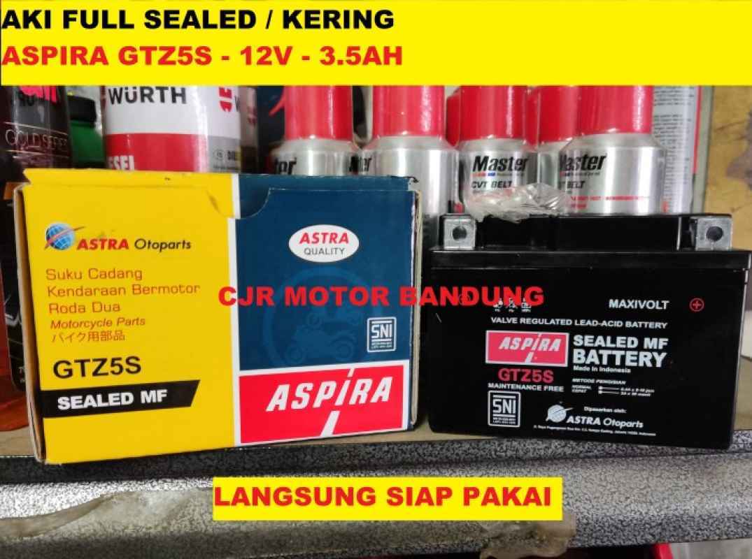 Promo Aki Full Sealed Kering Aspira Gtz5S Aki Motor Supra Beat Fino Mio
