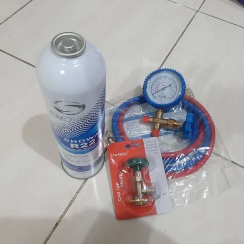Promo Paket Isi Freon Ac R22 Lengkap Manifold Freon Kran Diskon 17 di