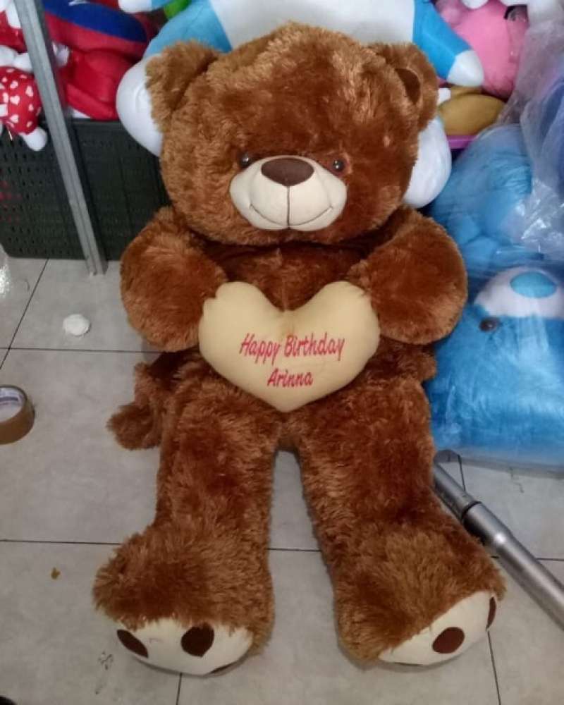 Jual Bordir Ukir Nama Print Cetak Foto Boneka Custom Sehari Jadi ...
