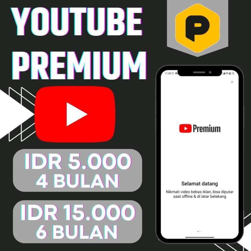 Jual Youtube Premium 6 Bulan Termurah Di Seller Premium Id - Kebon ...