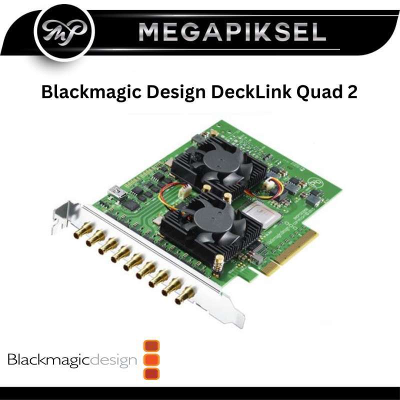 Placa Captura Blackmagic DeckLink Quad 2 - 8 Canais 3G-SDI PCIe