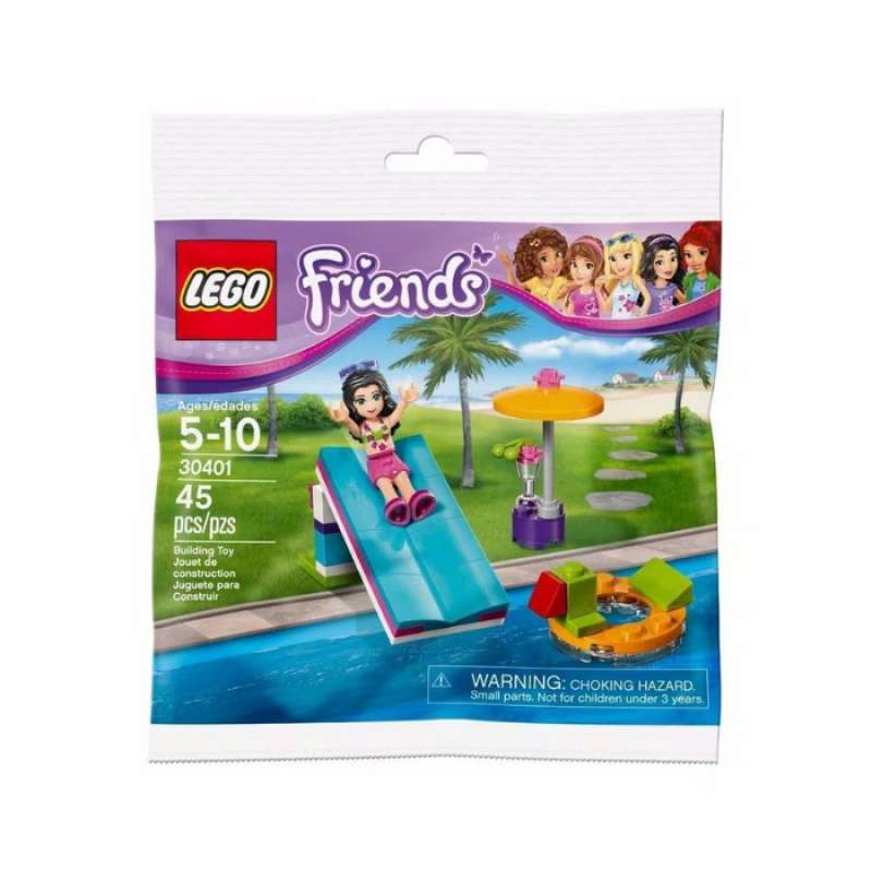 Jual [Brick Junior] LEGO 30401 POLYBAG FRIENDS Pool Foam Slide MISP di