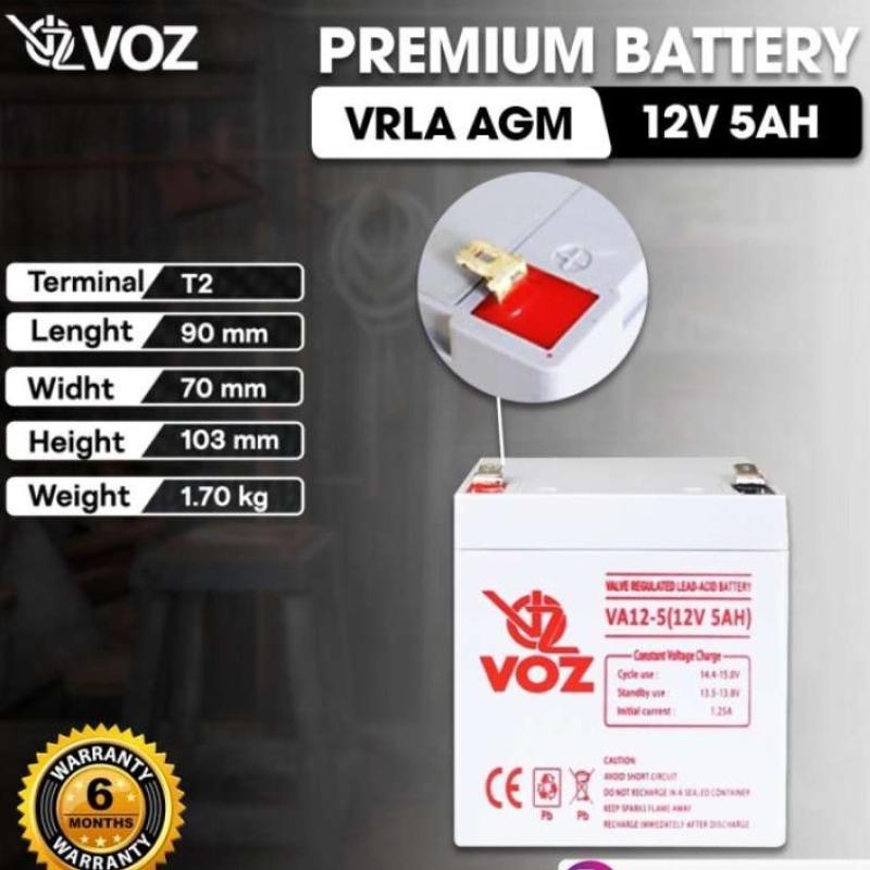 Promo EJP VOZ VRLA 12V 5Ah AKI KERING BATERAI BATTERY ACCU KERING