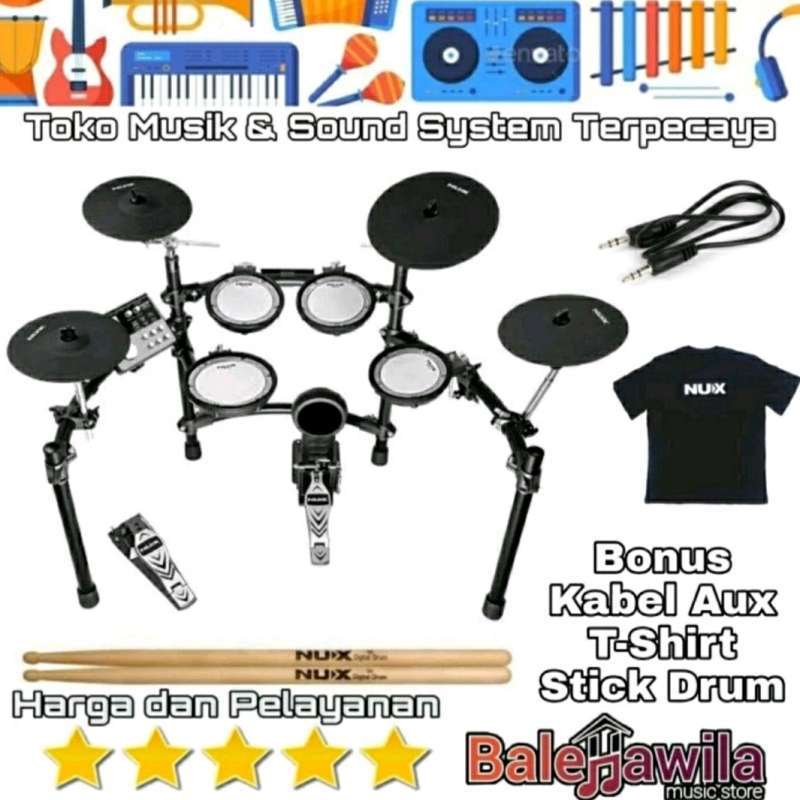 Promo Drum Elektrik Set NUX DM7 NUX DM 7 (+Bonus) ORIGINAL NUX DM7
