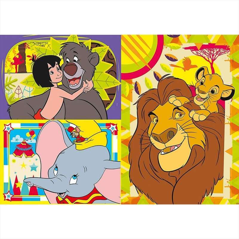 Jual Clementoni 25236 Disney Lion King Dumbo Jungle Book Puzzle 3 X 48 ...
