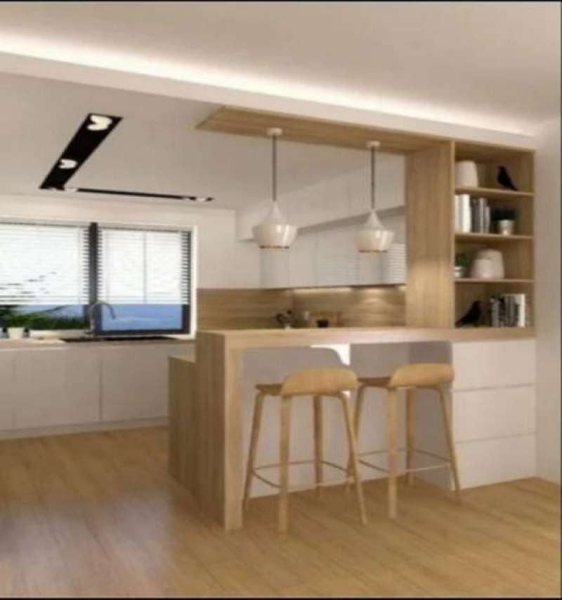 Jual Meja makan minibar motif kayu natural. di Seller Ruang beli be   li