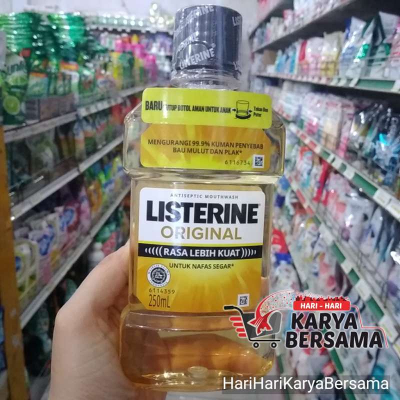 Jual LISTERINE ANTISEPTIC MOUTHWASH ORIGINAL 250ML Gold di Seller HariHariKaryaBersama
