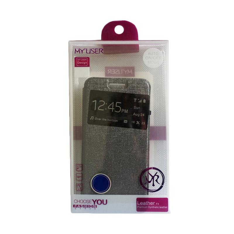 Jual MyUser Flip Cover Casing for VIVO Y55 - Abu-abu
