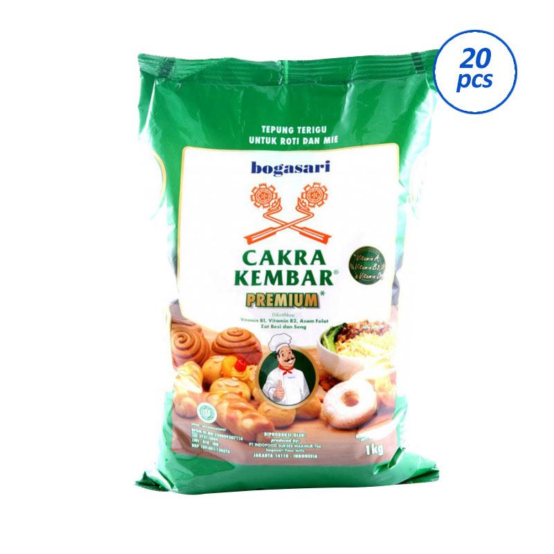 Jual Bogasari Tepung Terigu Cakra Kembar [1 kg/20 pcs 