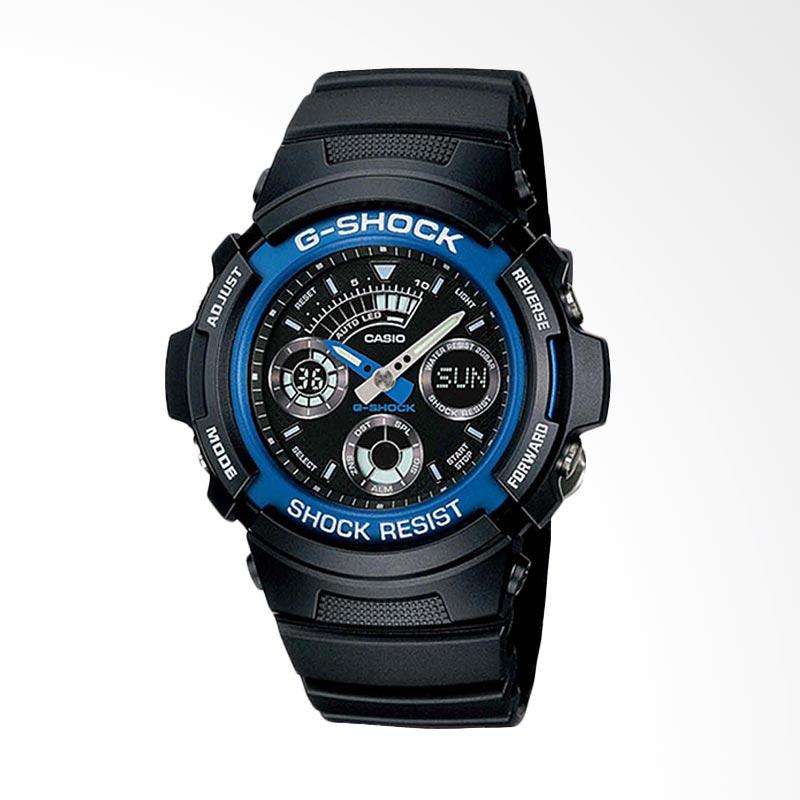 jual casio g shock jam tangan pria black blue aw 591 jual casio g shock jam tangan pria black blue aw 591