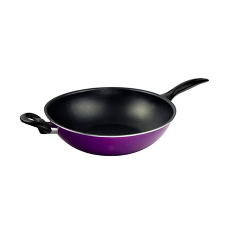 Jual Kirin Nafiri Wok 28 Wajan Penggorengan - Ungu (28 Cm) Terbaru