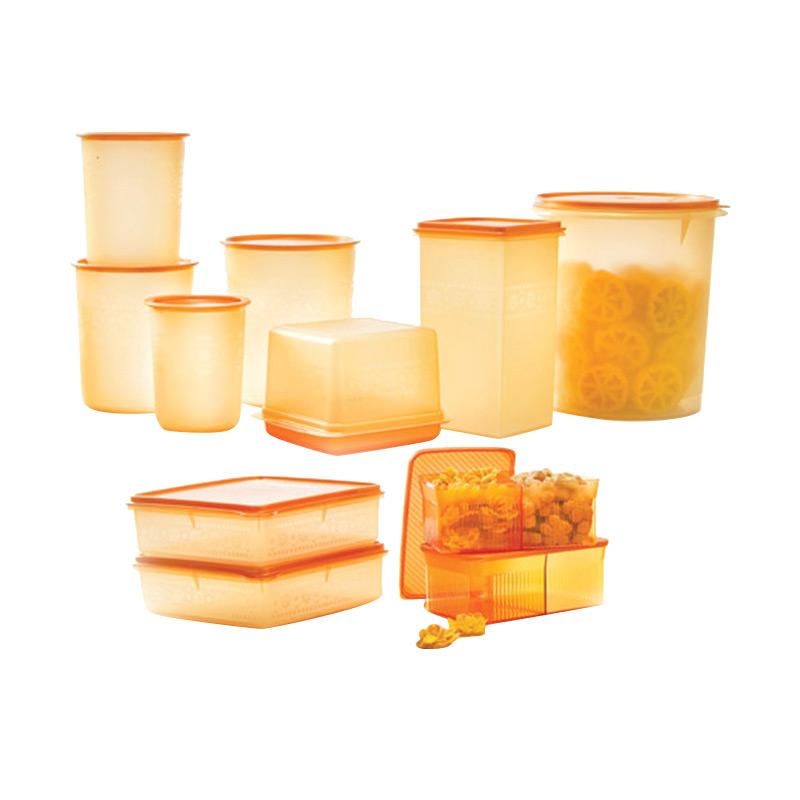 Jual Tupperware Golden Mega Set Toples - Gold Online 