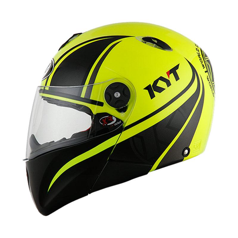 Jual Helm KYT X Rocket Retro #2 - Yellow Fluo Online - Harga & Kualitas Terjamin | Blibli.com