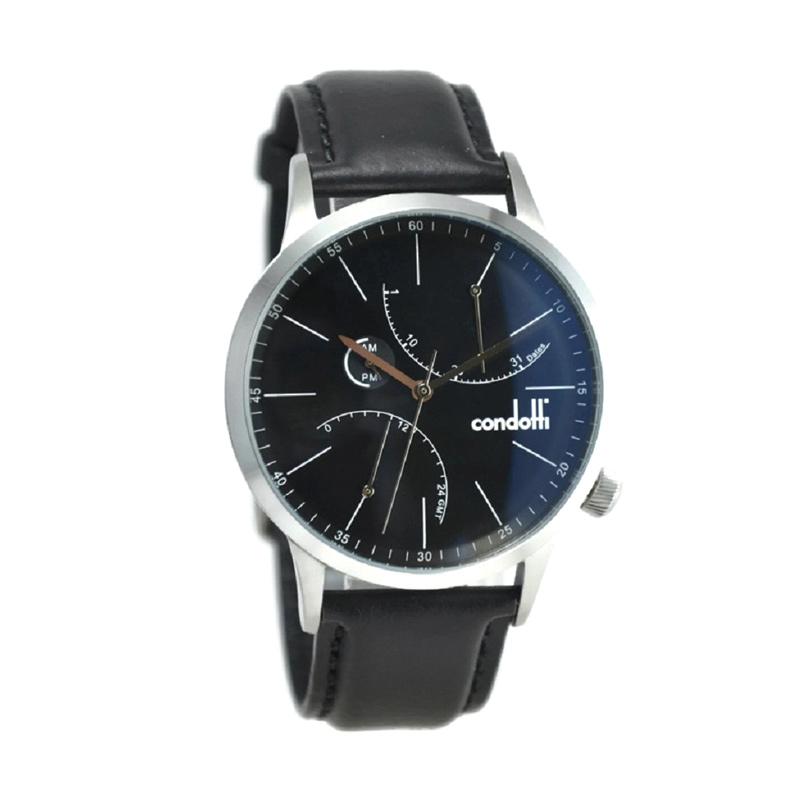 harga condotti jam tangan pria hitam leather cn1007 harga condotti jam tangan pria hitam leather cn1007