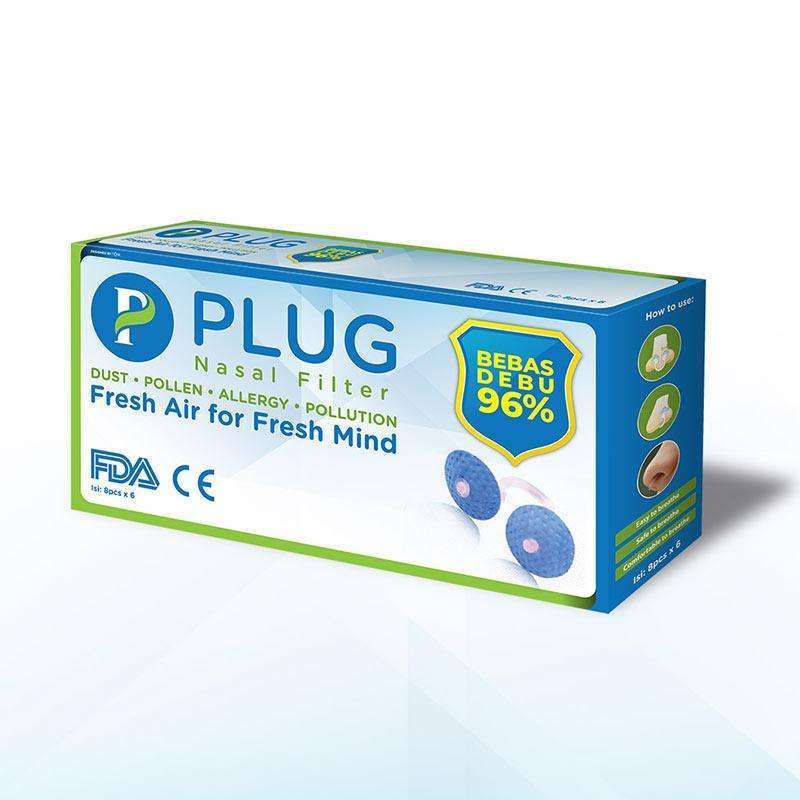 Promo PLUG Nasal Filter [1 Box Refill Isi 6 Pack x 8 pcs] Diskon 12 di