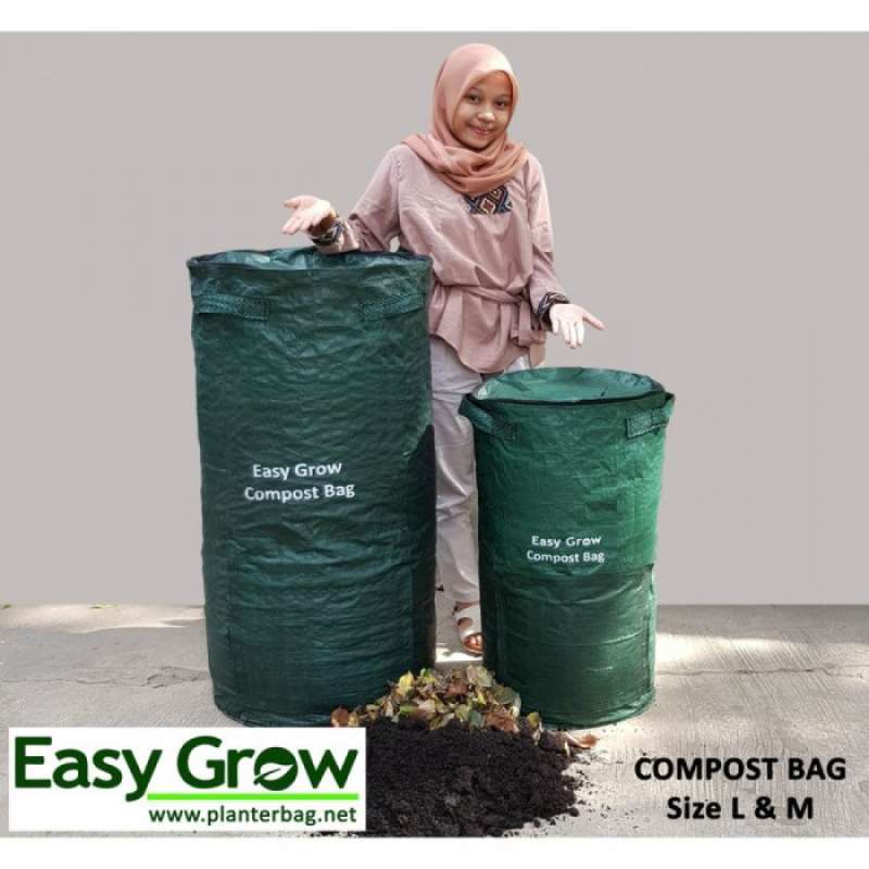 Promo Compost Bag LARGE Easy Grow 200 Liter planterbag planter bag Tas