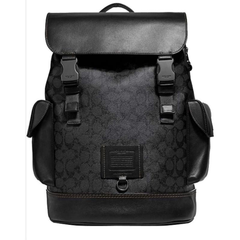 Coach Rhinestone Collection Black Jual Coach Rivingtone Backpack In Signature Canvas Black di Seller ...