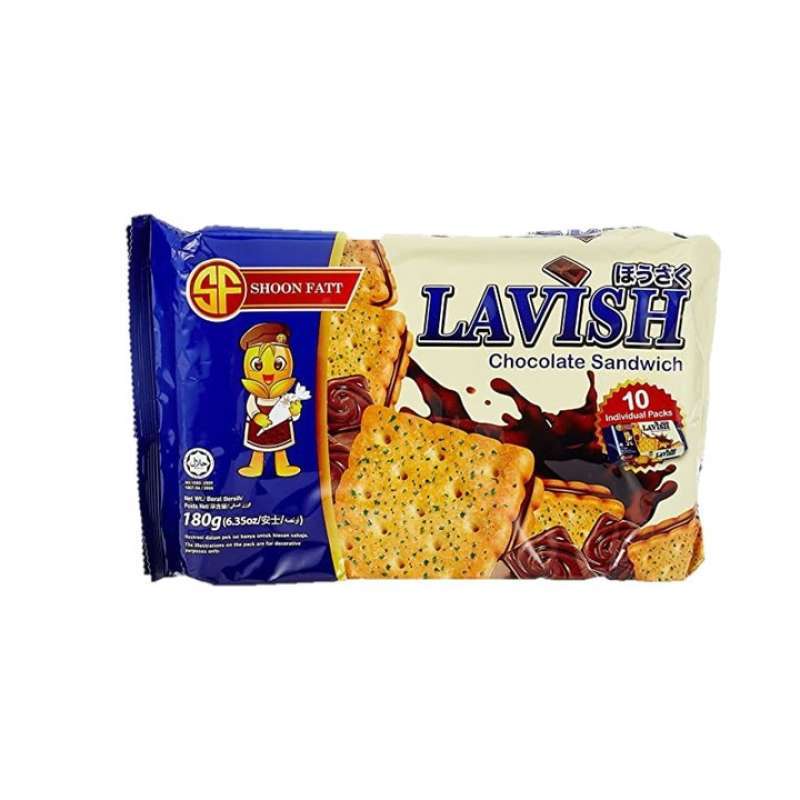 Jual Chocolate Sandwich Lavish Shoon Fatt / Krekers Sandwich Rasa ...