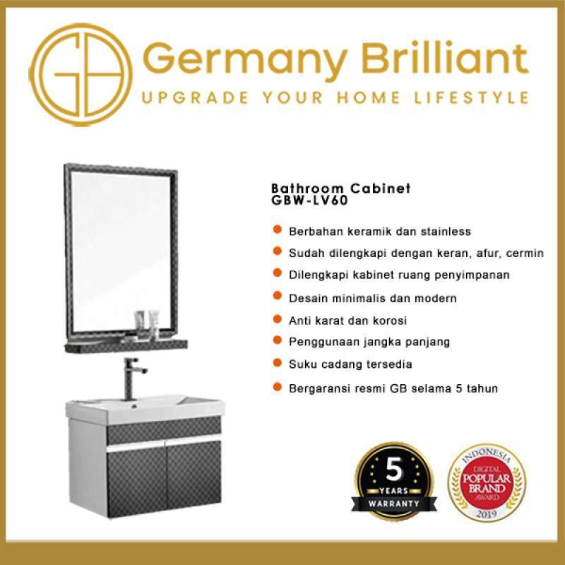 Jual Germany Brilliant Wastafel Kabinet Gbw-lv60 Di Seller Germany ...