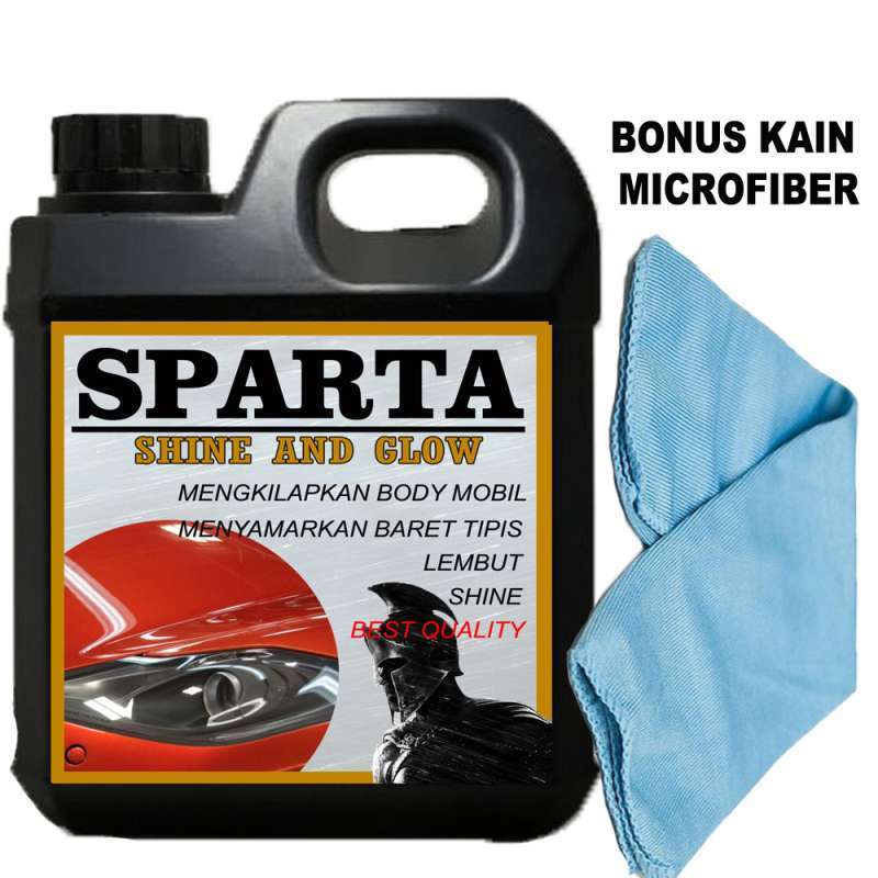 Jual SPARTA Pengkilap Body Mobil 1Liter SHINE GLOW Menyamarkan Baret Halus dan memberikan WAX