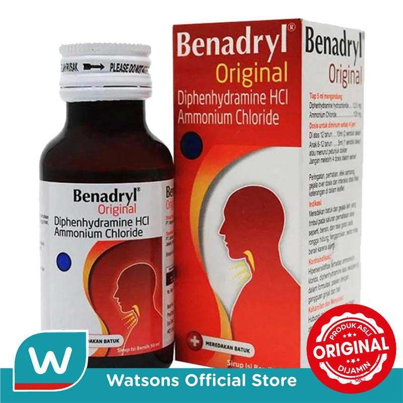 Jual Benadryl Original 50ml Di Seller Watsons Official Store ...