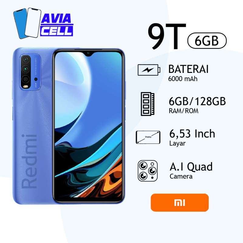 Promo XIAOMI REDMI 9T 6/128 RAM 6GB INTERNAL 128GB - Biru Diskon 13% di ...
