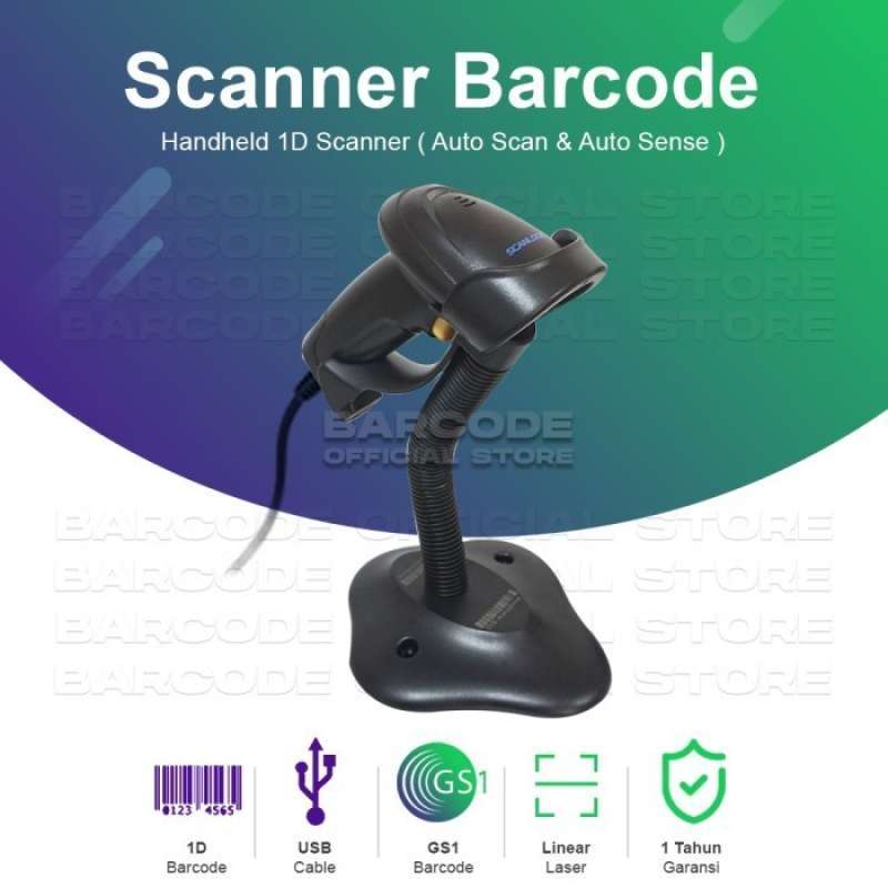 Promo SCANLOGIC BARCODE SCANNER CS700 PLUS CS-700+ USB AUTO SENSE WITH ...