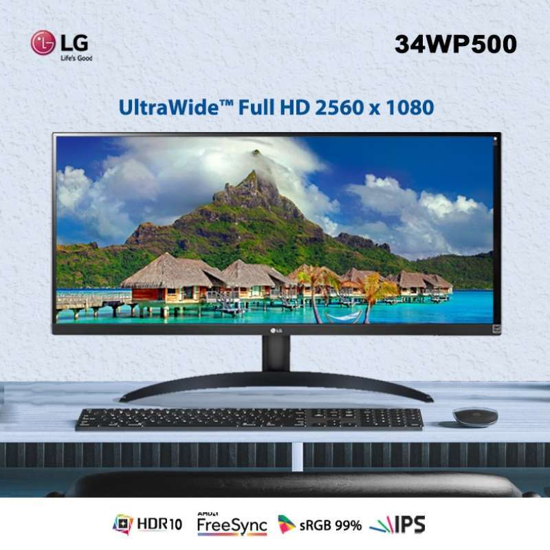 Jual Lg 34wp500b 34'' Ultrawide Fhd Hdr Monitor With Freesync™