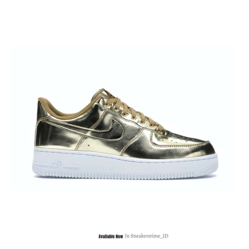 gold metallic air force 1