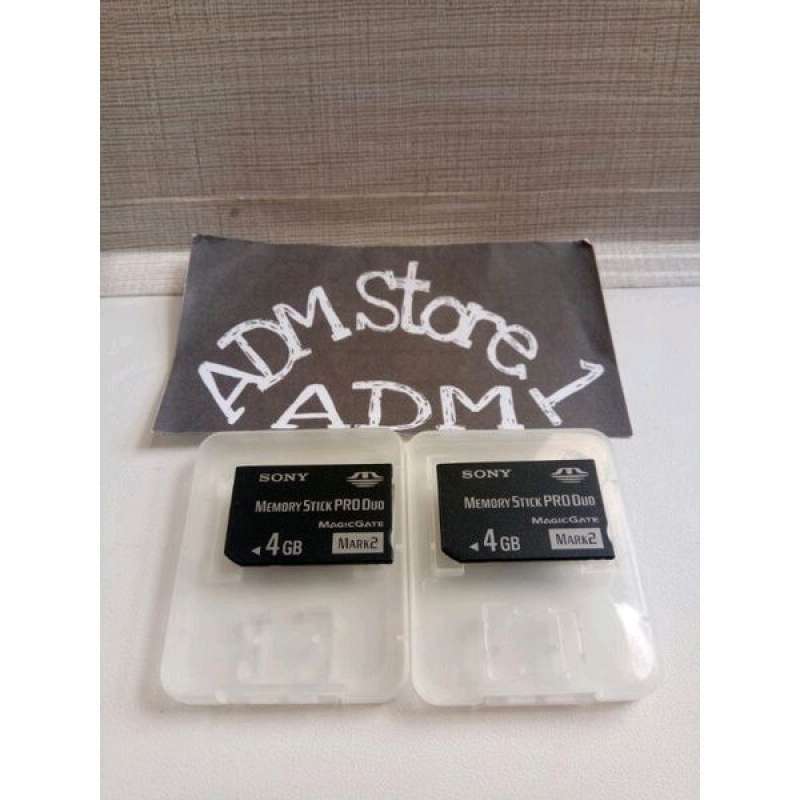Jual Sony Memory Stick Pro Duo 4GB Mark 2 ORIGINAL di Seller ADM Store1