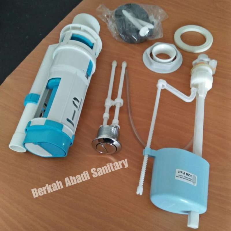 Promo PROMO Pelampung Toilet Closet Duduk Model Toto Double 2 Tekan