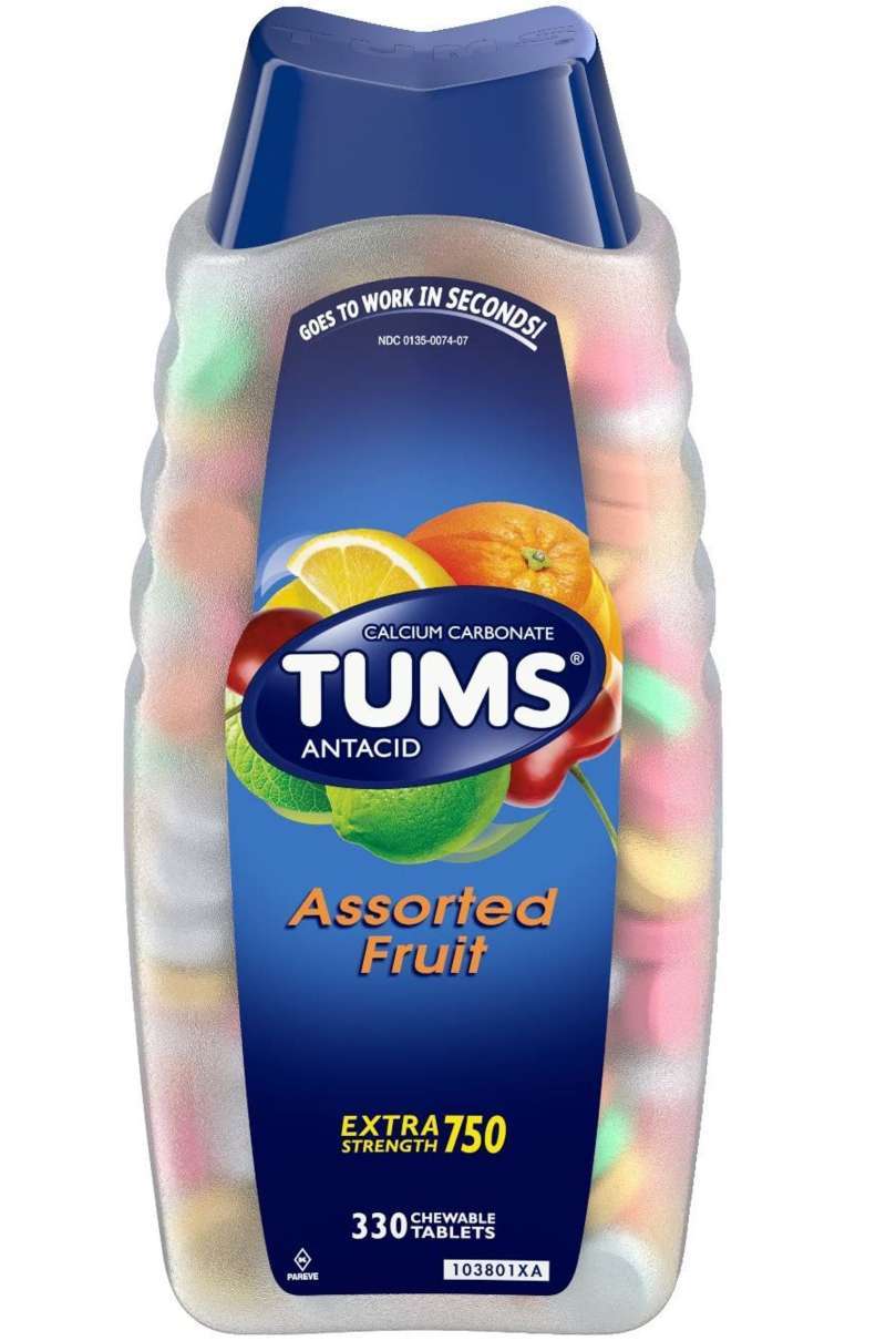 Jual TUMS Antacid Assorted Fruit Heartburn Relief Maag 330 Chewable