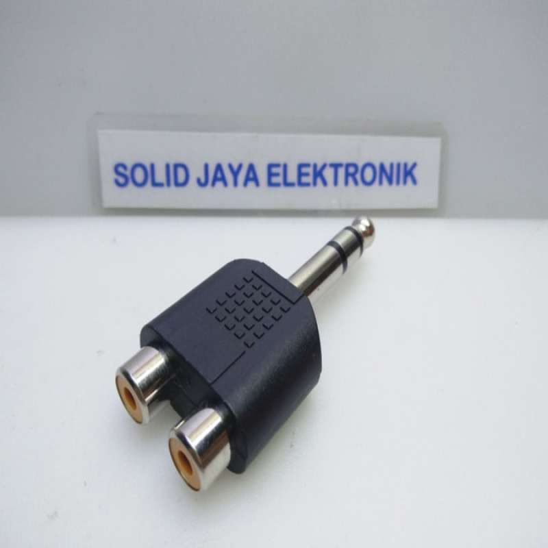 Promo Jual Konektor Connector Sambungan Jack RCA to Jack Mic Stereo