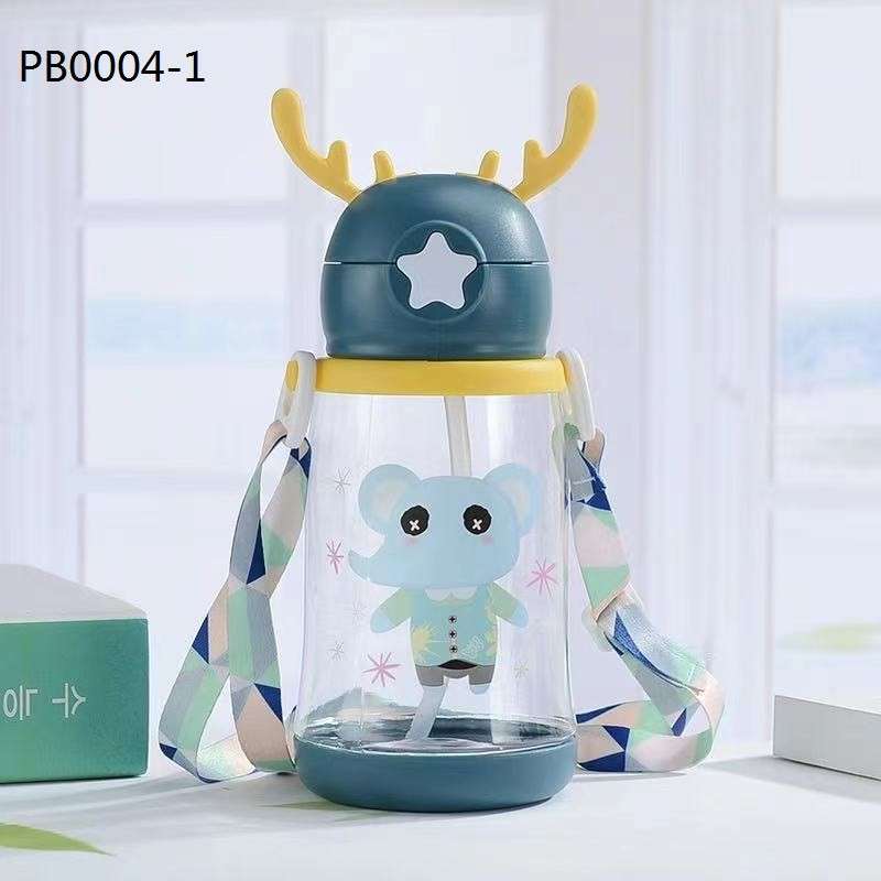 Jual BOTOL MINUM ANAK TANDUK RUSA BOTOL BPA FREE JERAMI ANAK 550 ml di