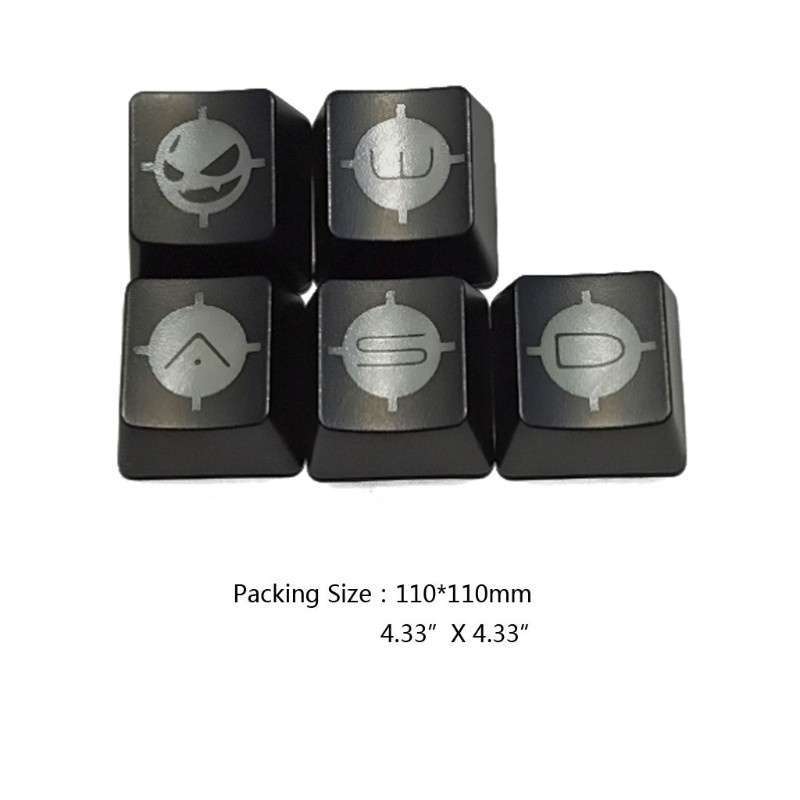 Jual Char 5pcs Abs Keycap Mechanics Keyboard Keycap Small Devil Keycaps ...