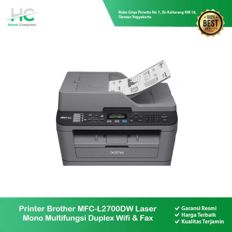 Promo Brother MFCL2700DW Laser Mono Multifungsi Duplex Wifi & Fax