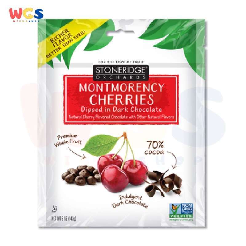 Jual Stoneridge Orchards Montmorency Cherries Dipped in Dark Chocolate 142g di Seller