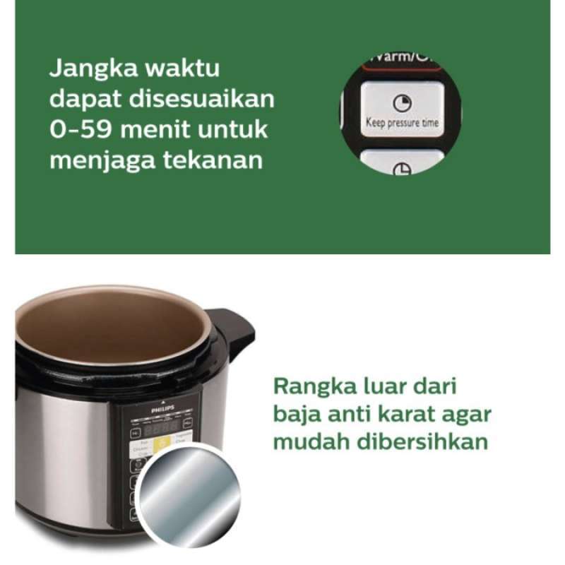 Jual PHILIPS HD2136 Electric Pressure Cooker Silver di Seller Qornita